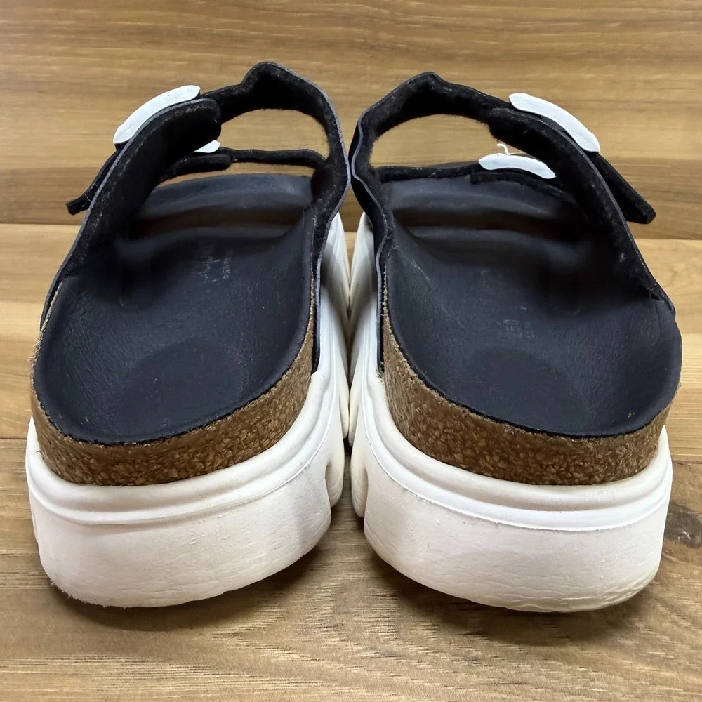 Birkenstock Papillio Arizona Vegan Platform Sandals 8 N EU 39 Chunky Travel Walk
